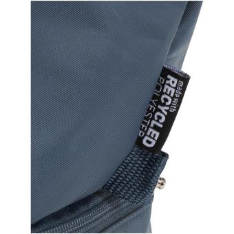 Trip Aware™ recycled travel toiletry bag 6L Light blue/blue pusher