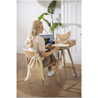 Bear 13" GRS-recycelte Sherpa Laptophülle 2 L Natur