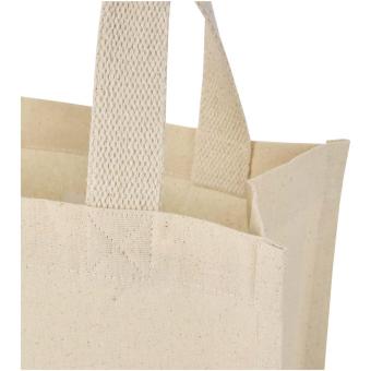 Odessa 220 g/m² GRS recycled cotton mini gusset tote bag 9L Nature