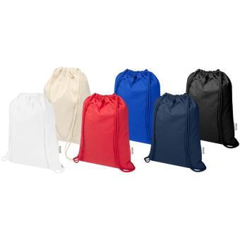Peru Blend 180 g/m² GRS recycled drawstring bag 5L Nature