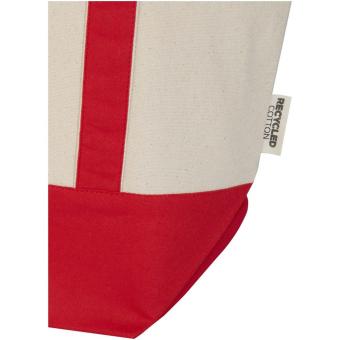 Sam 320 g/m² Mini-Tragetasche aus GRS recycelter Baumwolle, natur Natur,rot