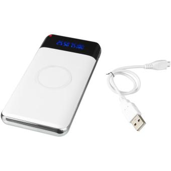 Constant 10.000 mAh wireless power bank with LED White