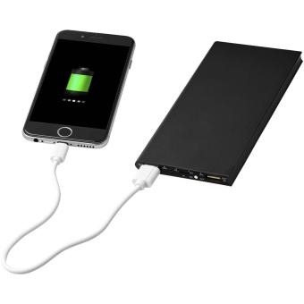 Plate 8000 mAh aluminium power bank Black