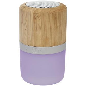 Aurea Bluetooth® Lautsprecher aus Bambus mit Licht Natur