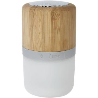 Aurea bamboo Bluetooth® speaker with light Nature