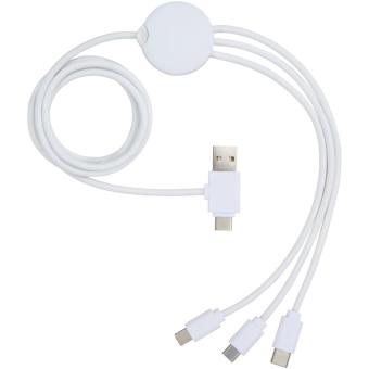 Pure 5-in-1 charging cable with antibacterial additive White