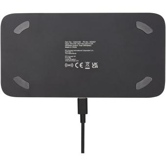 Hybrid 15W premium dual wireless charging pad Black