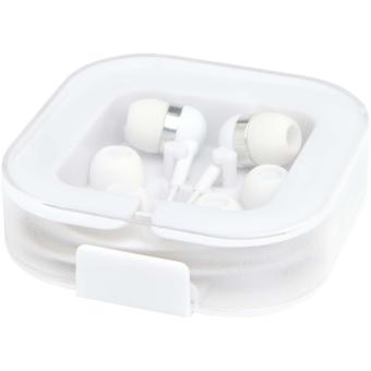 Baekdu kabelgebundenes Headset Typ-C mit Aufbewahrungsbox aus recyceltem Kunststoff Weiß