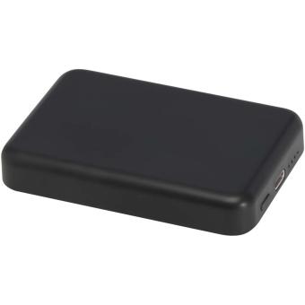 Acrab 5000 mAh 15W magnetic wireless power bank with 20W PD - made from recycled plastic Black