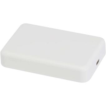 Acrab 10.000 mAh 15W magnetic wireless power bank with 20W PD - made from recycled plastic White
