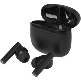 Alterf recycled plastic True Wireless Bluetooth earbuds with silicone eartips Black