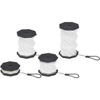 Celestia klappbare & dimmbare Tischlampe aus recyceltem Kunststoff Schwarz