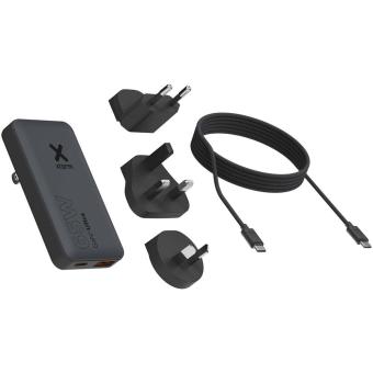 Xtorm 65 W Schnellladegerät für unterwegs mit Kabel und Reiseetui Schwarz