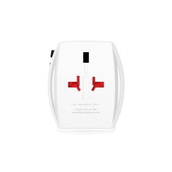 SKROSS® MUV AC65PD world adapter with USB-C cable White