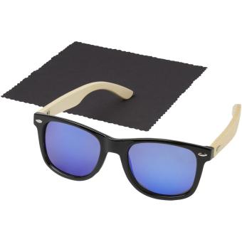 Taiyō rPET/bamboo mirrored polarized sunglasses in gift box Timber