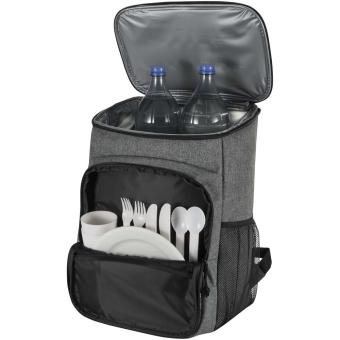 Tundra GRS recycled picnic cooler backpack with cutlery set 20L Heather smoke