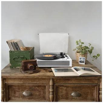 Prixton Studio Luxus Plattenspieler und Musikplayer Weiß