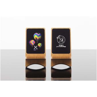 SCX.design W16 15W light-up wireless wooden stand Bamboo