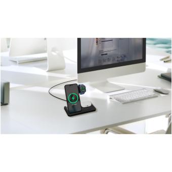 SCX.design W28 3-in-1 wireless charging base with phone stand Black