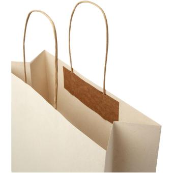 Agricultural waste 150 g/m2 paper bag with twisted handles - XX large White