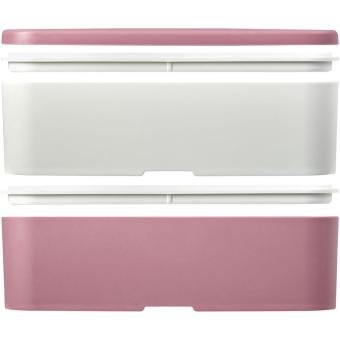 MIYO Renew Doppel-Lunchbox, Rosa, Elfenbeinweiß Rosa, Elfenbeinweiß, Weiß
