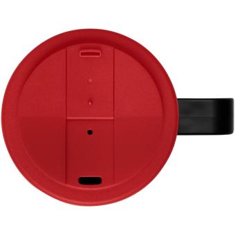 Brite-Americano® Grande 350 ml mug with spill-proof lid Black/red