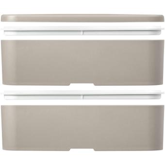 MIYO POP 700 + 700 ml doppelschichtige Lunchbox Sandstone