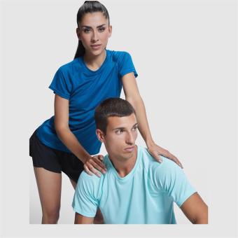 Bahrain short sleeve women's sports t-shirt, dark blue Dark blue | L