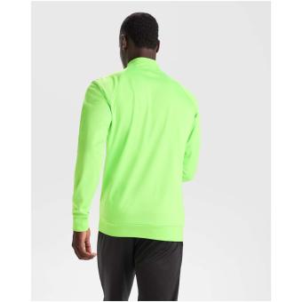 Epiro 200 g/m² long sleeve unisex quarter zip sweatshirt, fluor pink Fluor pink | M