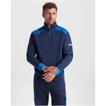 Maverick 280 g/m2 men's half zip sweater, royal/blue Royal/blue | L