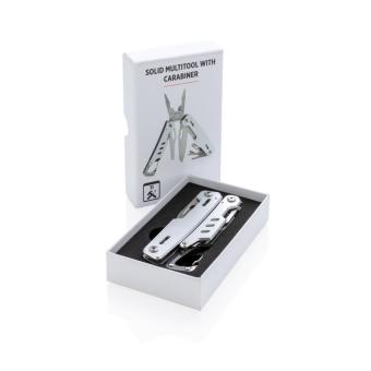 XD Collection Solid Multitool mit Karabiner Silber