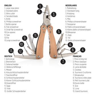 XD Collection Holz Multitool Braun