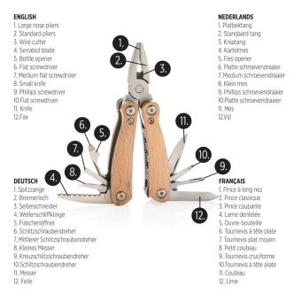 XD Collection Holz Mini-Multitool Braun