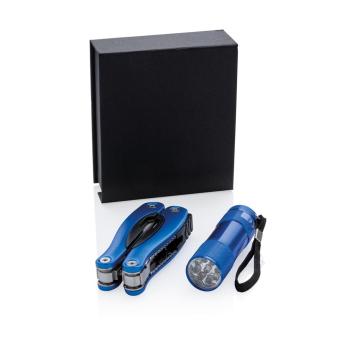 XD Collection Multitool und Taschenlampen Set Blau