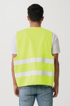 XD Collection GRS recycled PET high-visibility safety vest Yellow