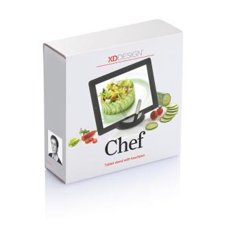 XD Design Chef Tabletständer mit Touchpen Schwarz/silber