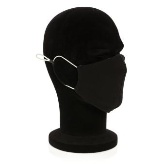 XD Collection Wiederverwendbare 2-lagige Baumwoll-Gesichtsmaske Schwarz