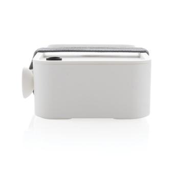 XD Collection PP lunchbox with spork White