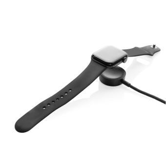 XD Xclusive Terra RCS rPET 6-in-1-Ladekabel mit Uhrenladegerät Grau