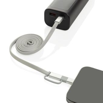 XD Xclusive Arc RCS recycled Ultra-thin 60W 2 in 1 magnetic cable Convoy grey