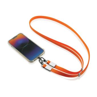 XD Xclusive Nivo RCS recycled PET Crossbody lanyard Orange