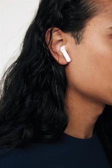 XD Collection Tunevo RCS recycled plastic wireless earbuds White