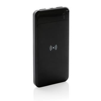 XD Collection RCS standard recycled plastic wireless powerbank Black