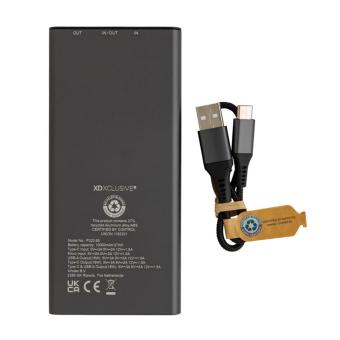 XD Xclusive Terra RCS recycelte 18W-Aluminium-Powerbank 10.000mAh Grau