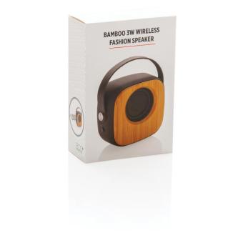 XD Collection Bambus 3W Wireless Fashion Speaker Schwarz