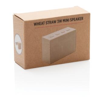 XD Collection Wheat straw 3W mini speaker Khaki