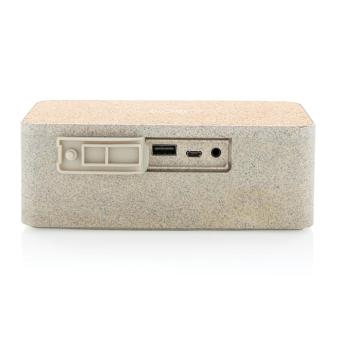 XD Collection Wheatstraw wireless charging speaker Khaki