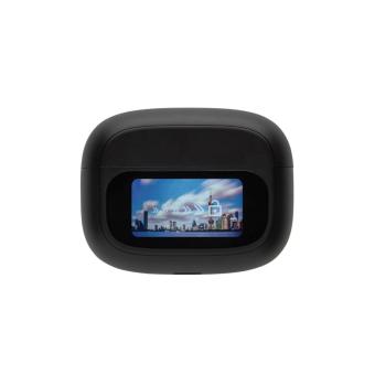 XD Collection Airtune RCS recycled plastic ANC earbuds with touch screen Black