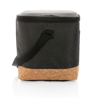 XD Collection Impact AWARE™ XL RPET two tone cooler bag with cork detail Black
