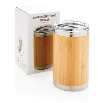 XD Collection Bamboo coffee to go tumbler Brown
